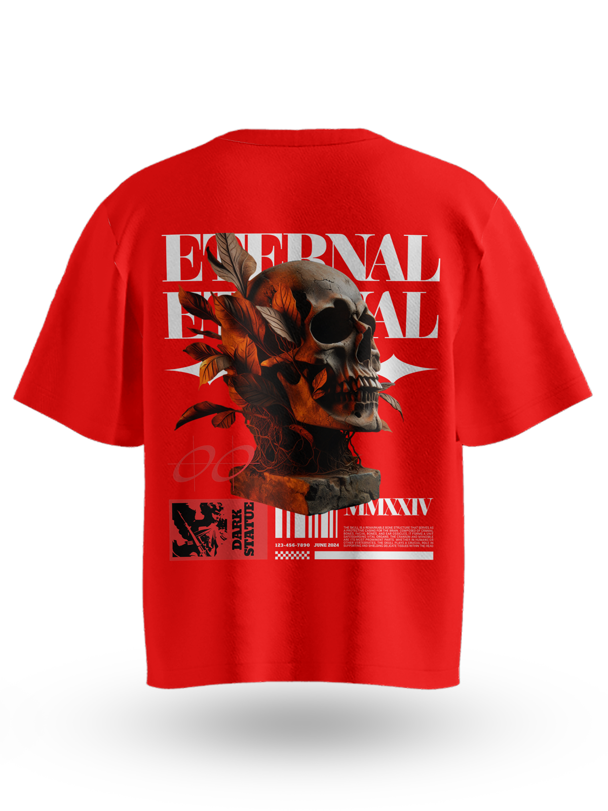 Eternal Dark Statue Oversized T-Shirt
